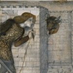 ラビリントスを進むテセウスとミノタウルス（Edward Burne Jones, Theseus_and_the_Minotaur_in_the_Labyrinth）